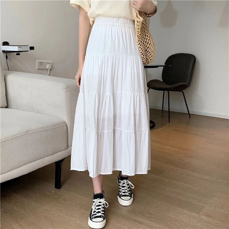 Summer vintage length high waist Skirt