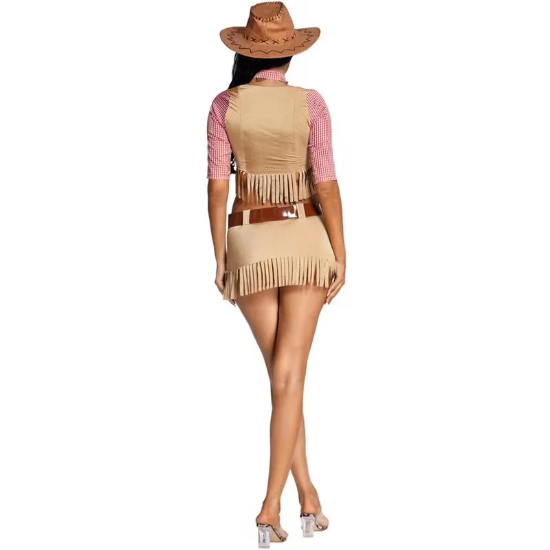 Cowgirl western Tassel sheriff outfit