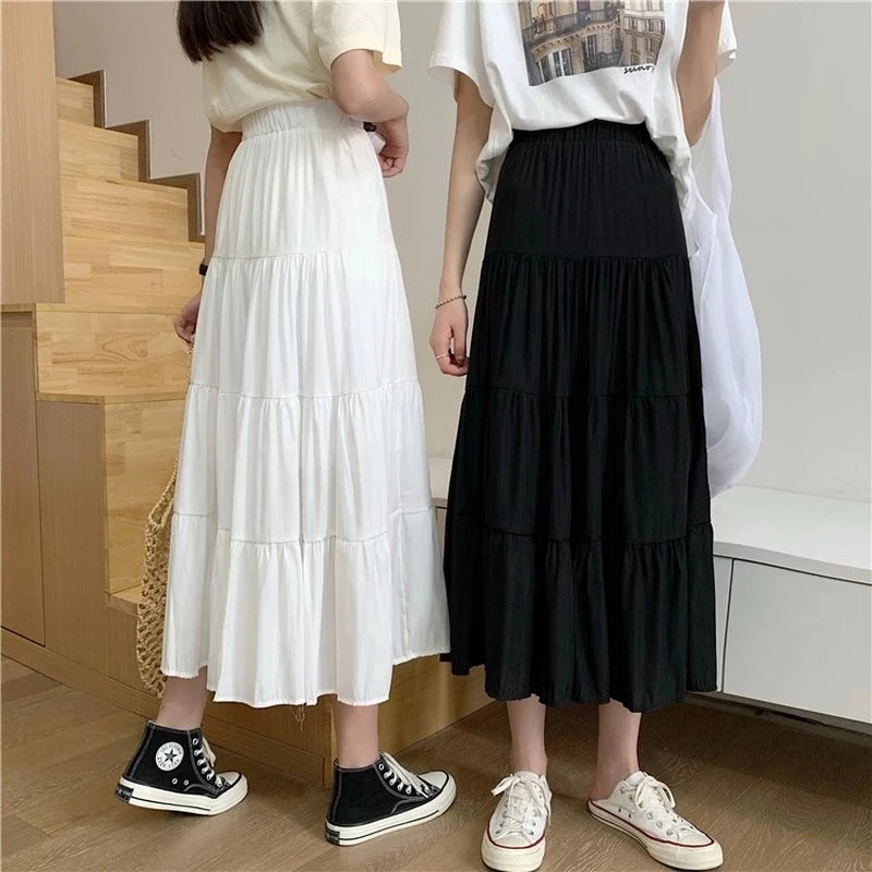 Summer vintage length high waist Skirt