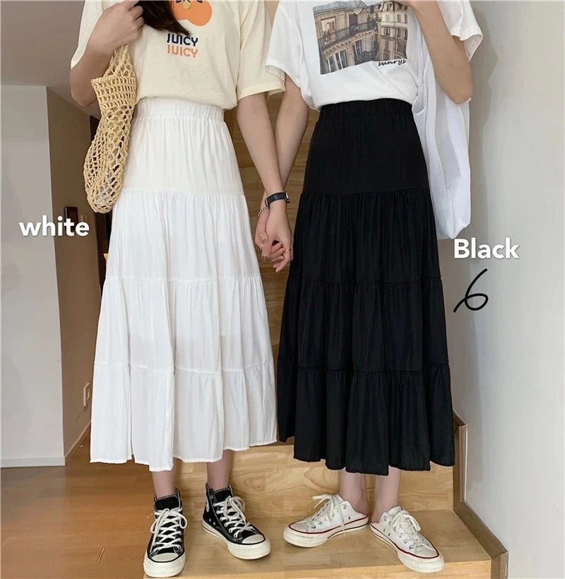 Summer vintage length high waist Skirt