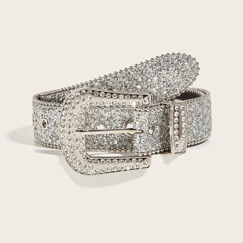 Rhinestone Women's PU Leather belt