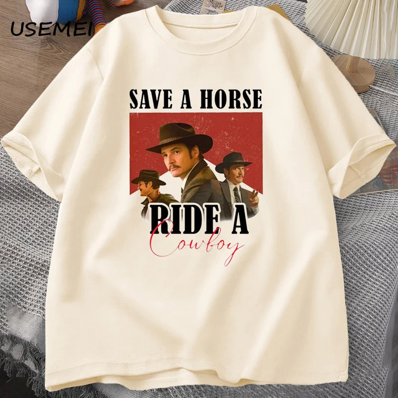 Pedro Pascal Save A Horse Ride A Cowboy T-Shirt