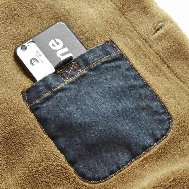 Denim Fleece layered Jacket