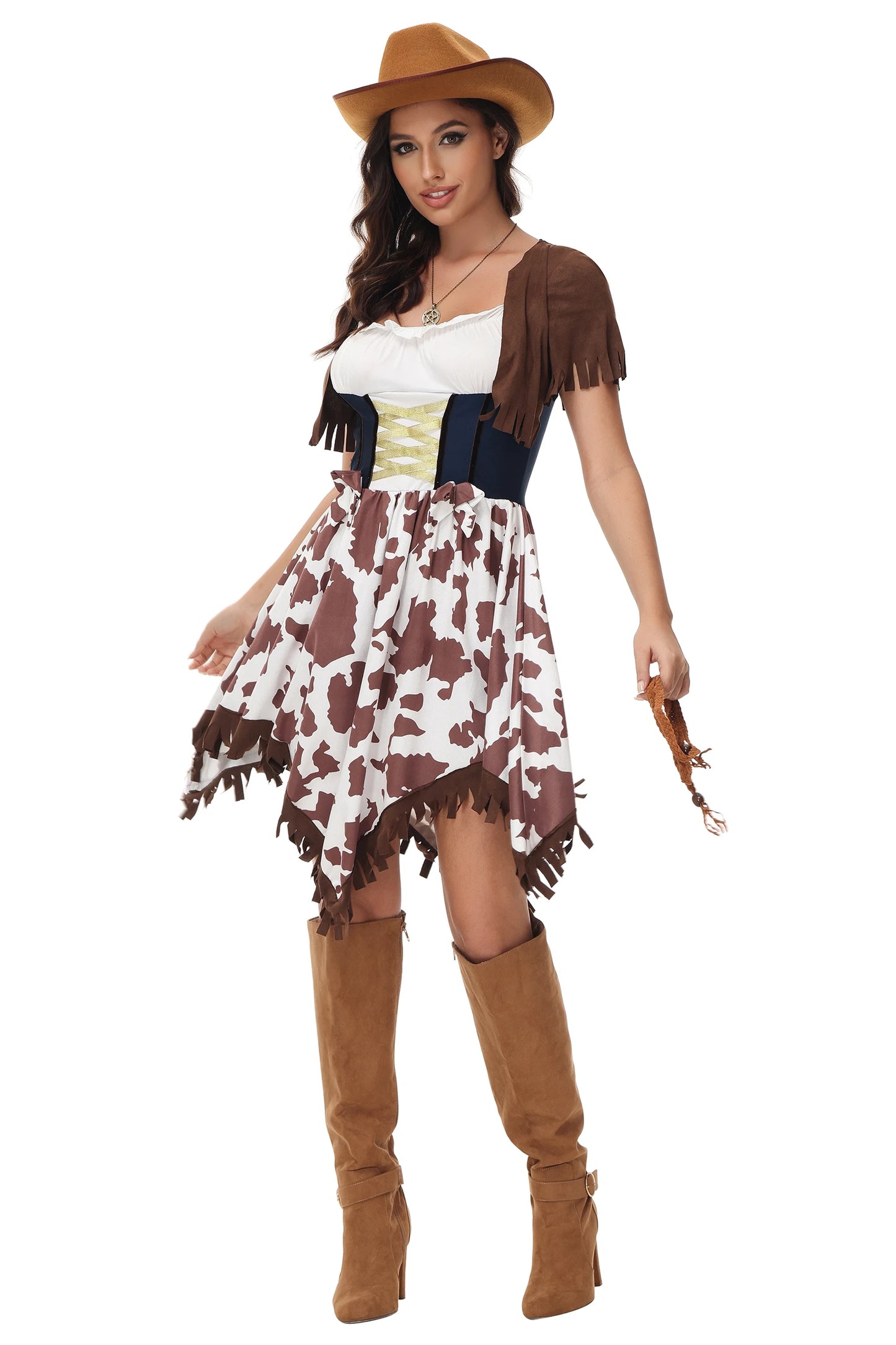 Country western style ranch maid outfit