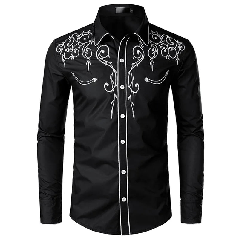 Western Cowboy Embroidery Shirt