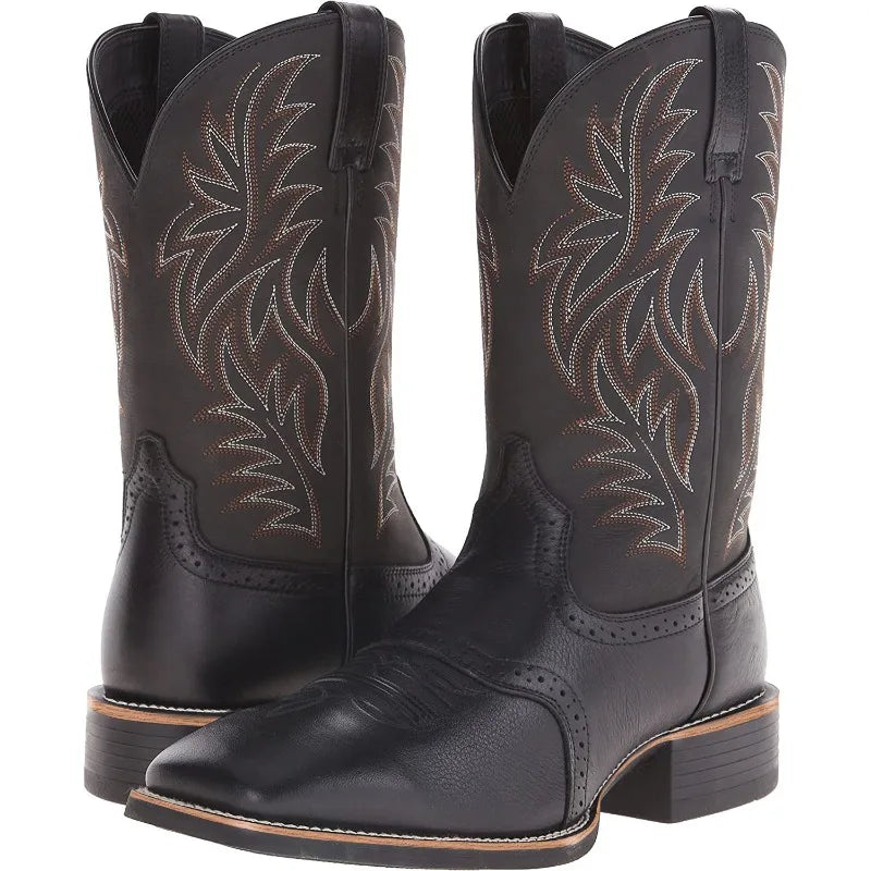 Men's Country Western Style Retro Western cowboy Boots