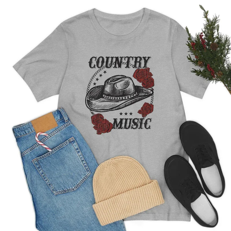Women Retro Country Music Concert T Shirt