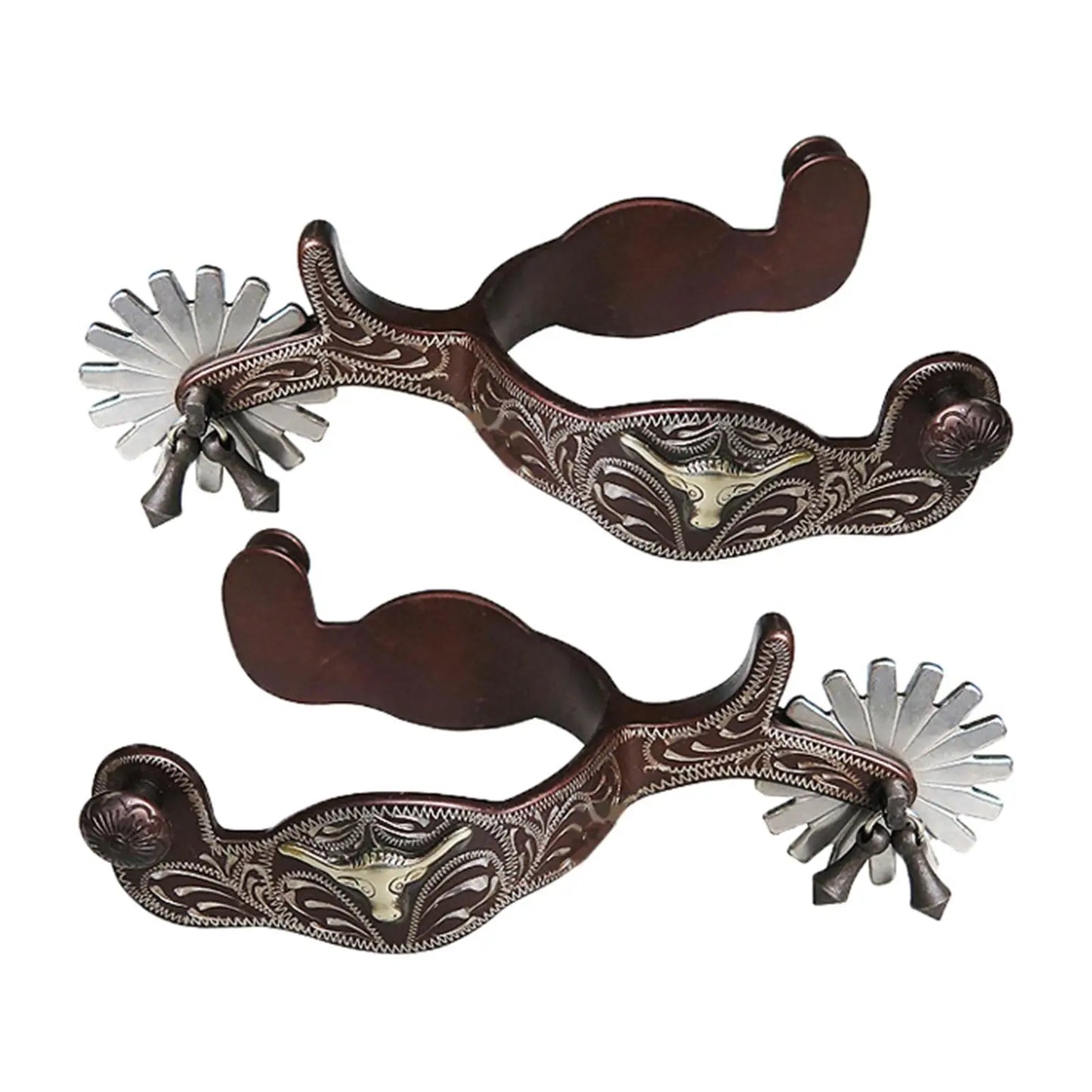 Hand Engraved Western cowboy Horse Riding Spurs