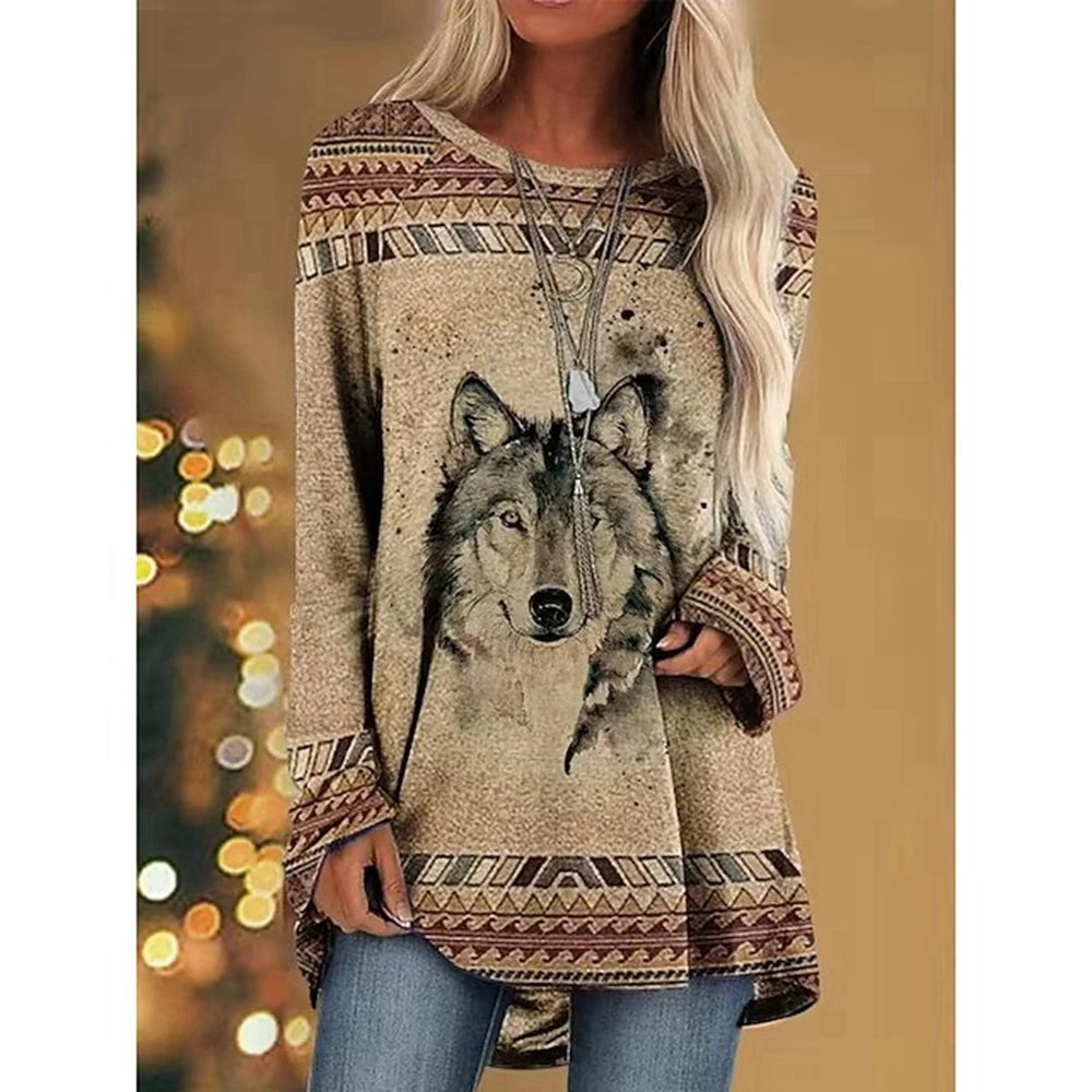 Women's long sleeved Vintage Western Style Sweatshirt in a range of designs
