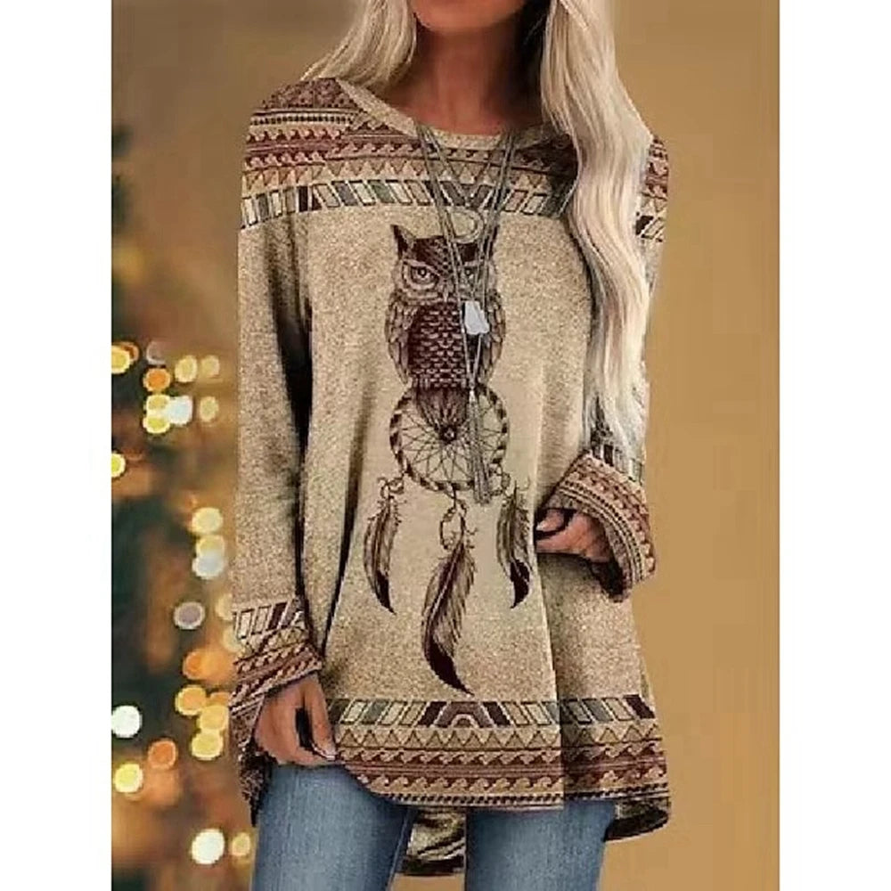 Women's long sleeved Vintage Western Style Sweatshirt in a range of designs