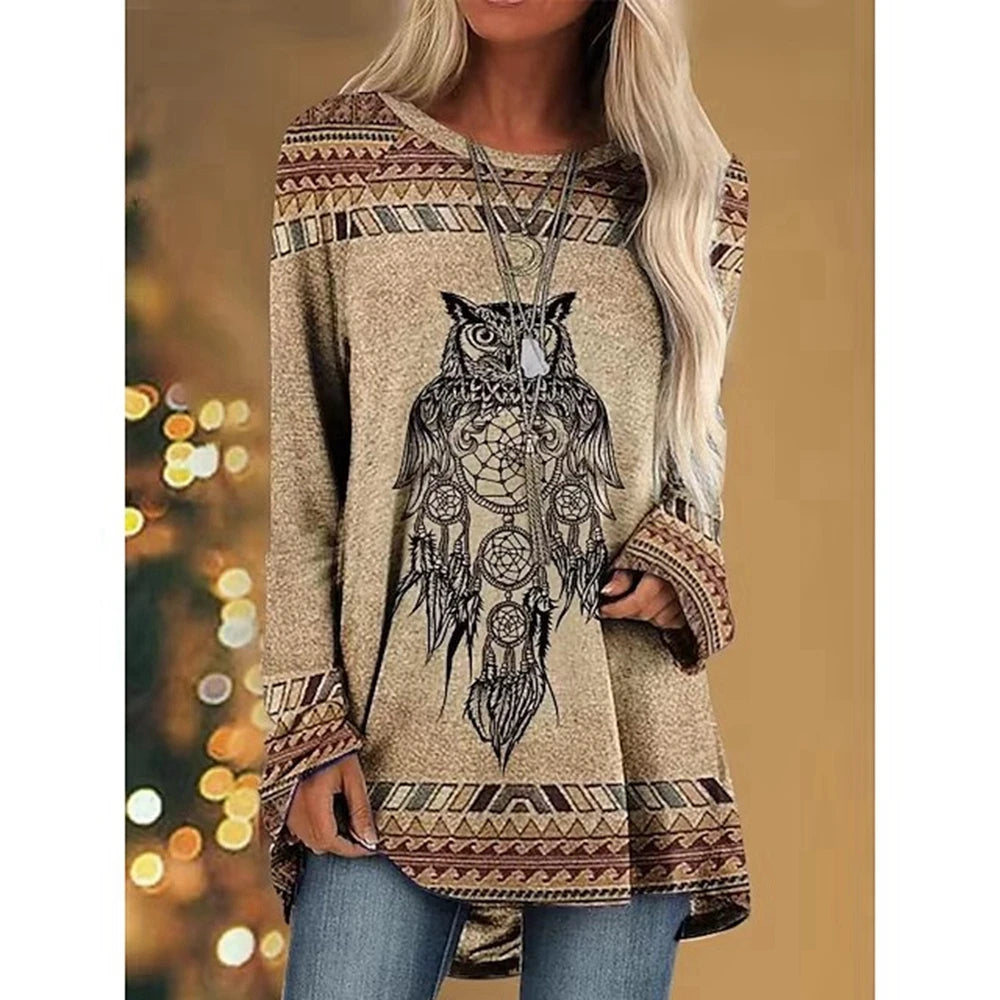 Women's long sleeved Vintage Western Style Sweatshirt in a range of designs