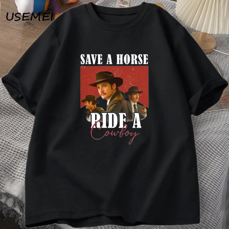 Pedro Pascal Save A Horse Ride A Cowboy T-Shirt