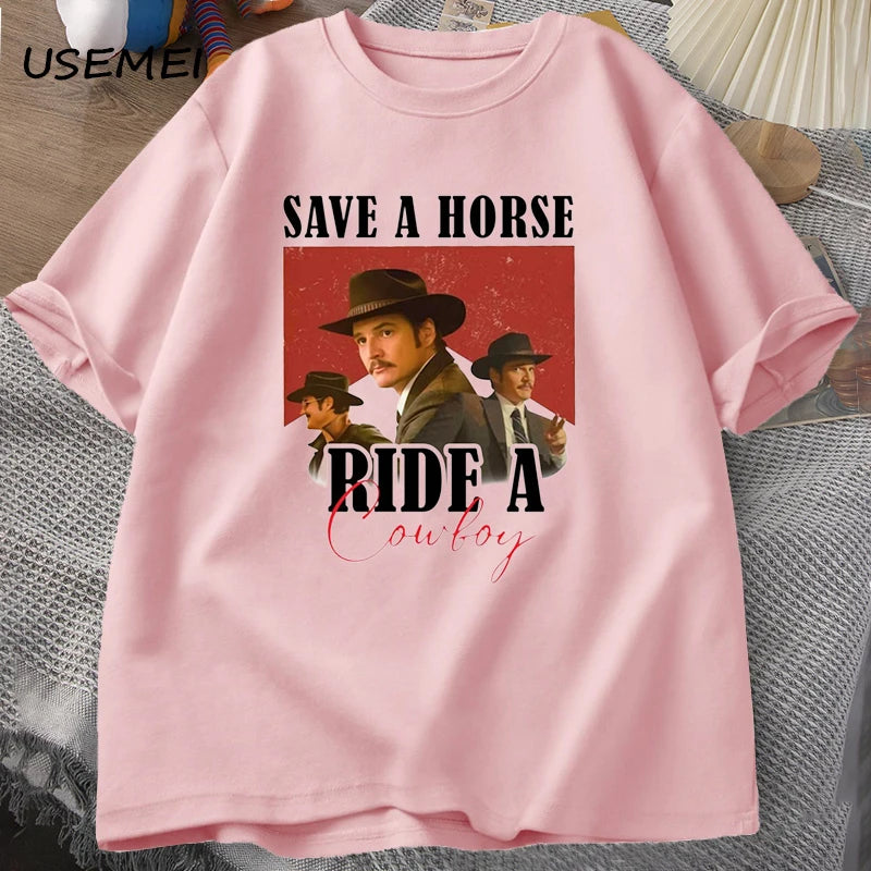 Pedro Pascal Save A Horse Ride A Cowboy T-Shirt