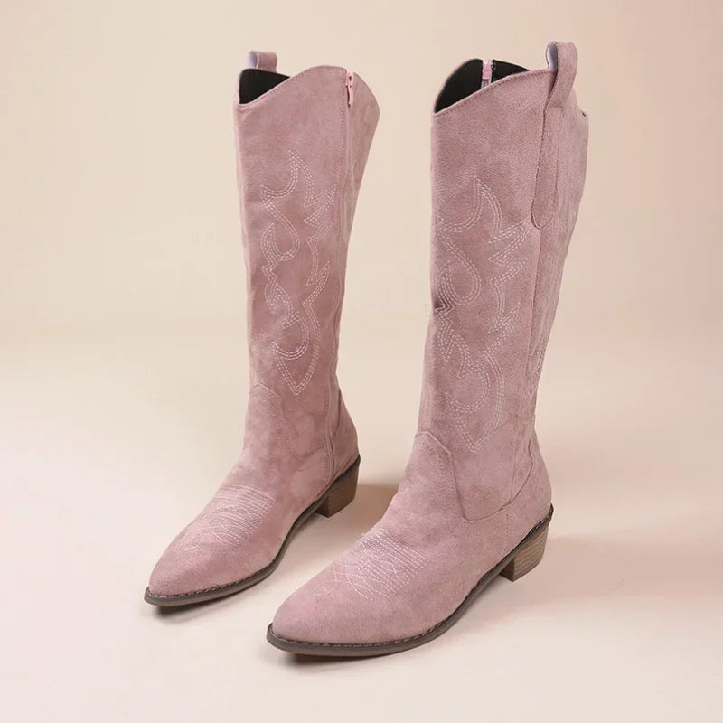 Long Botas Woman's western cowgirl boots