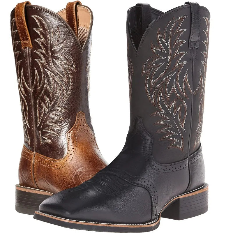 Men's Country Western Style Retro Western cowboy Boots