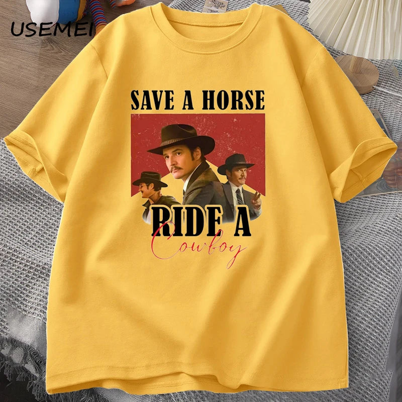 Pedro Pascal Save A Horse Ride A Cowboy T-Shirt