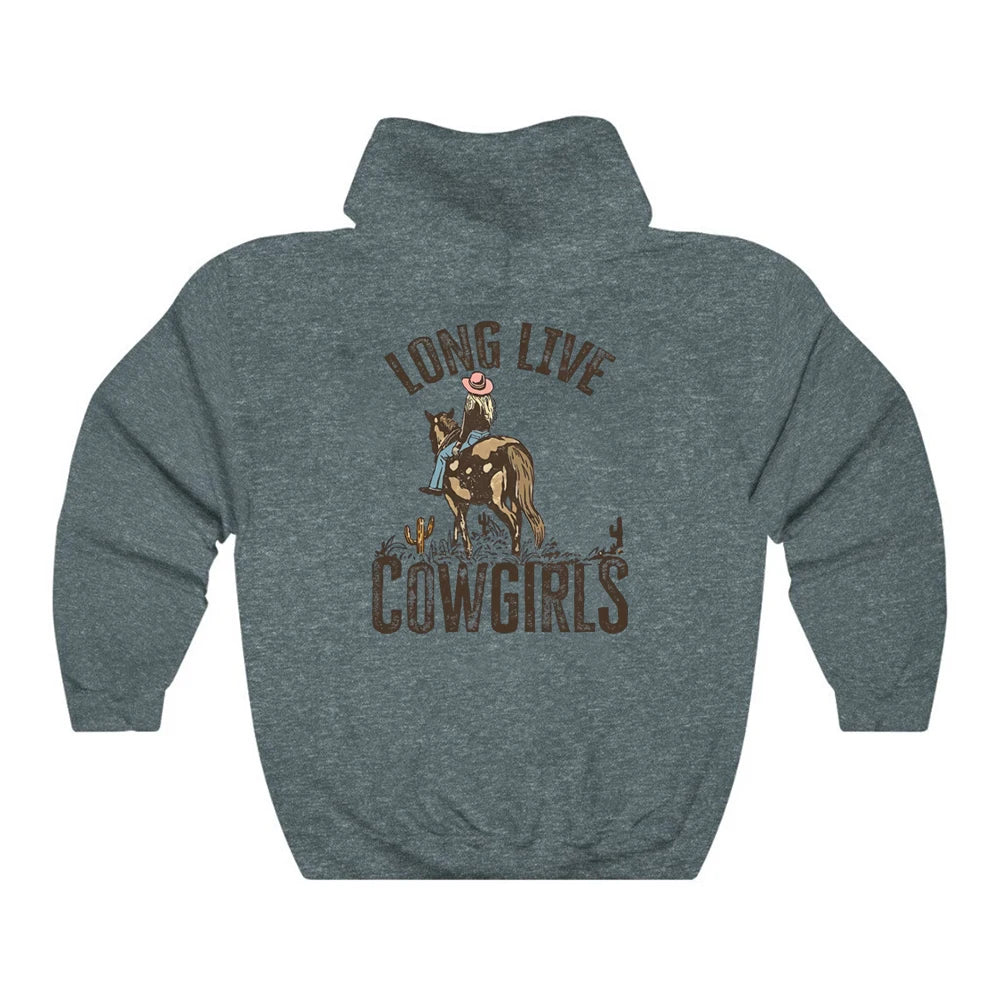 Western Desert Long Live Cowgirls hoodie